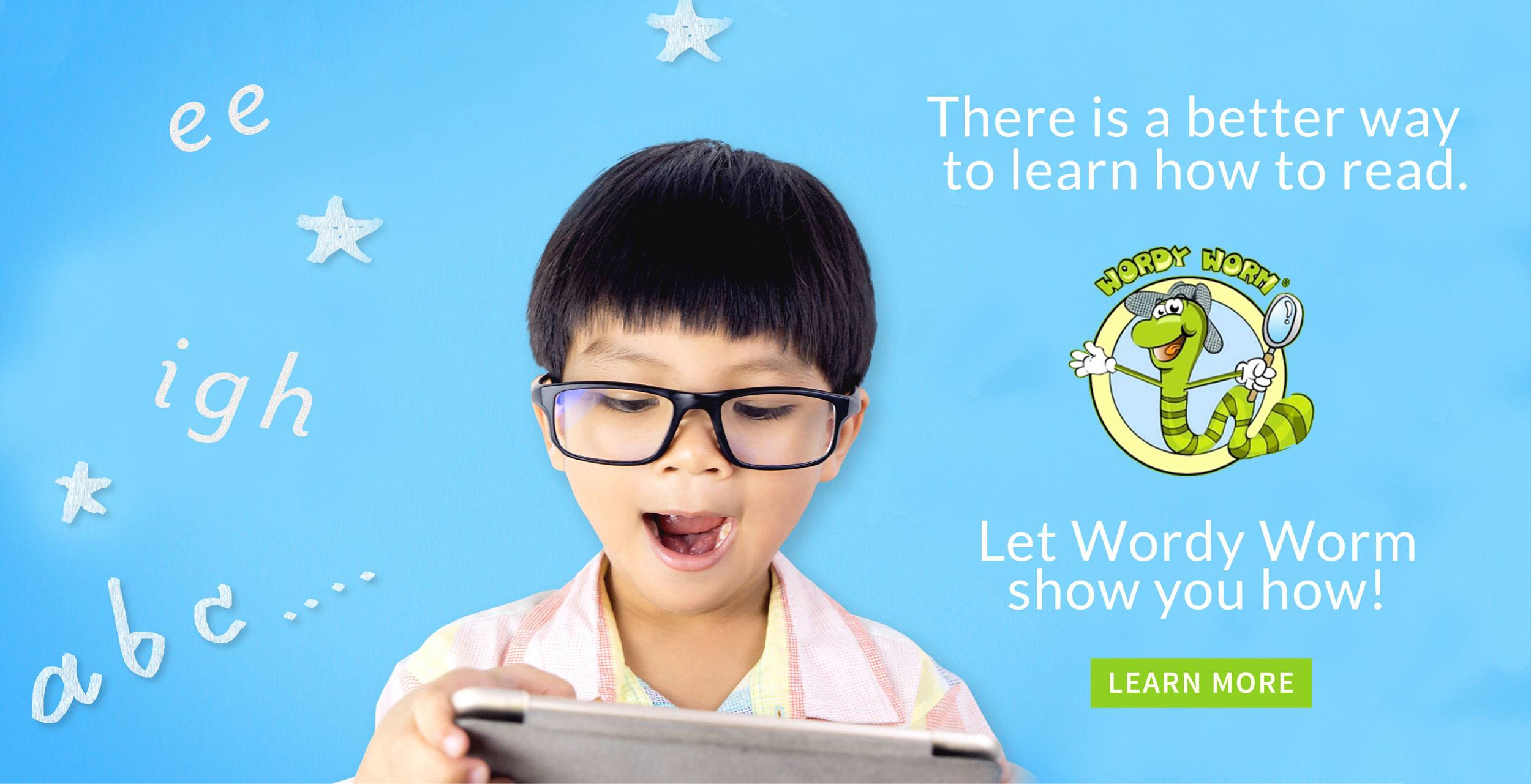 There is a better way to learn how to read with this phonics reading program. Let Wordy Worm show you how!
