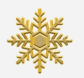 gold snowflake 