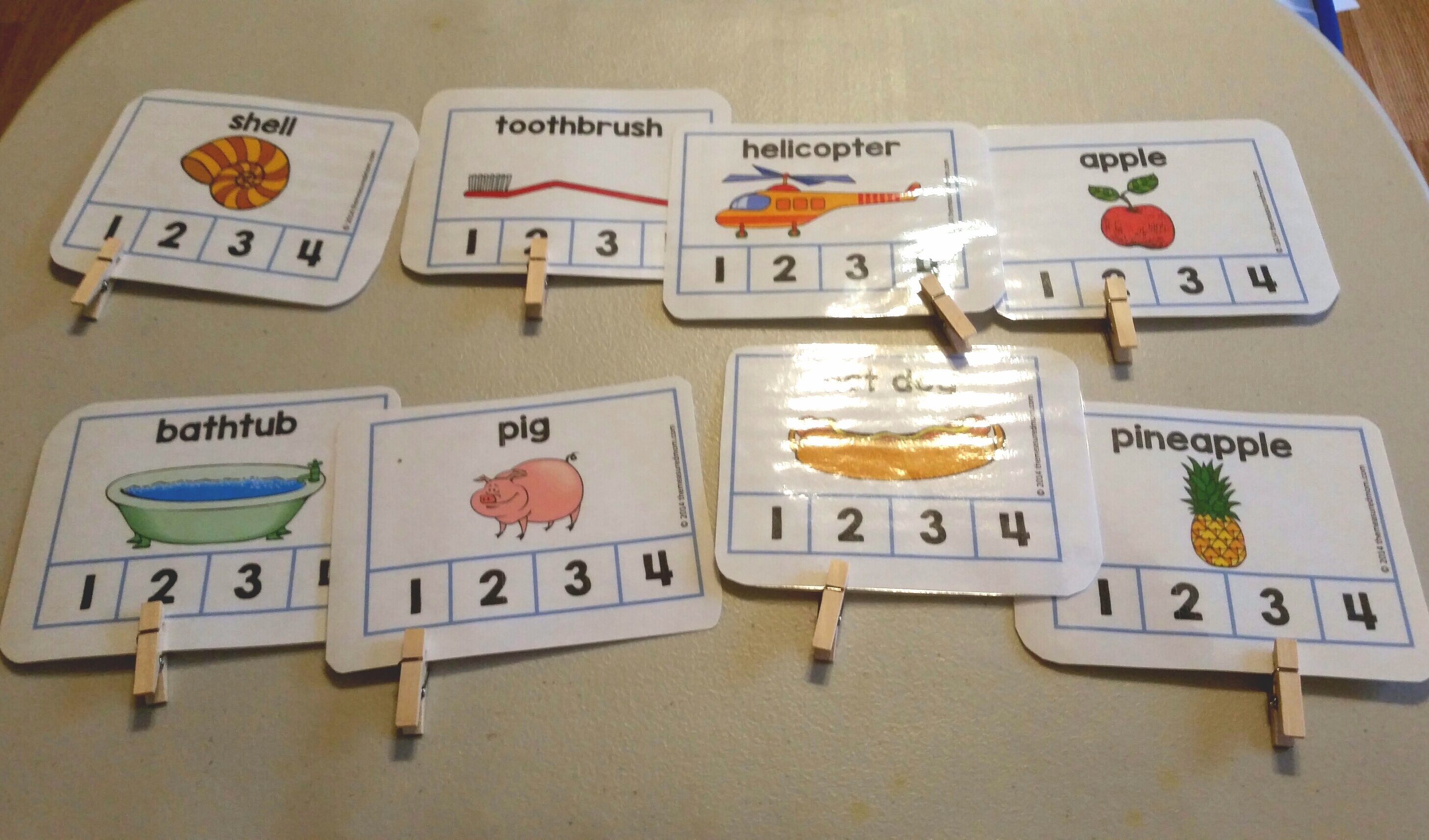 Syllable Clap Card Game Raising Robust Readers
